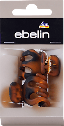 Štipce do vlasov malé - hnedo-čierne ebelin