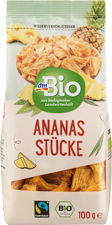 Sušené kúsky ananásu dmBio