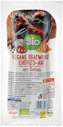 vegane Chorizo-Bratwurst dmBio