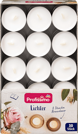 Čajne sveće - bele Profissimo