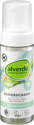 Pianka do golenia Sensitiv, aloe vera BIO & rumianek BIO alverde NATURKOSMETIK
