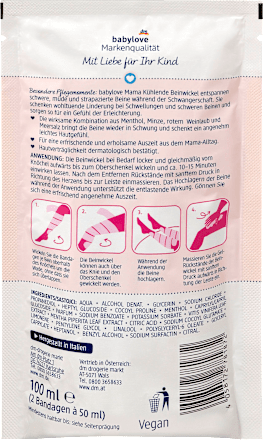 Mama kühlende Beinwickel babylove Mama