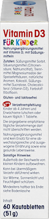 Vitamin D3 za djecu, tablete za žvakanje s okusom voća Mivolis