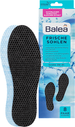 Frischesohlen schwarz Gr. 39-41 (4 Paar) Balea