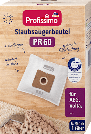 Vrečke za sesalec (PR 60), 4 vrečke + 1 filter Profissimo