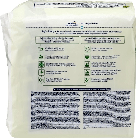 Windeln nature Gr. 2, Mini, 3-6 kg babylove nature