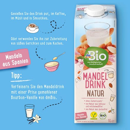 Mandeldrink, natur dmBio