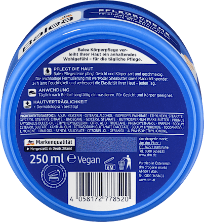 Krem do pielęgnacji twarzy i ciała Balea