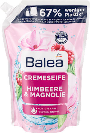 Cremeseife Himbeere & Magnolie Nachfüllbeutel Balea