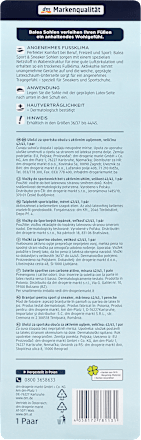 Einlegesohle Sport&Sneaker schwarz, Gr. 42/43 (1 Paar) Balea