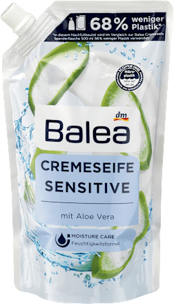 Cremeseife Sensitive mit Aloe Vera Nachfüllbeutel Balea