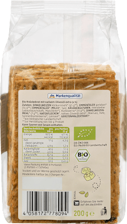 Knäckebrot, Käse Kürbiskern dmBio