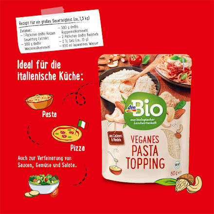 Topping vegan pentru paste dmBio