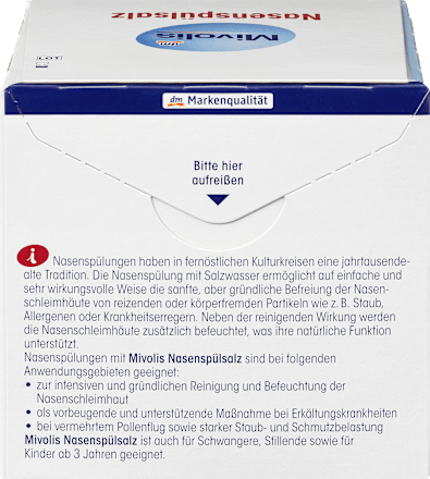 Nasenspülsalz Mivolis