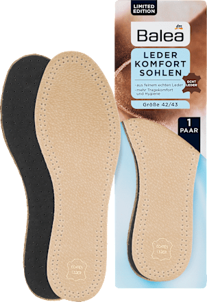 Leder Komfort Sohlen Gr. 42-43 (1 Paar) Balea