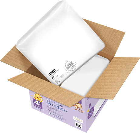 Windeln Premium Gr. 4+, Maxiplus, 9-15 kg, Jumbo Pack babylove