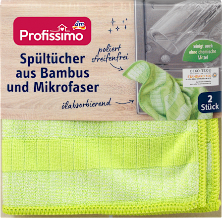 Spültücher aus Bambus und Mikrofaser Profissimo