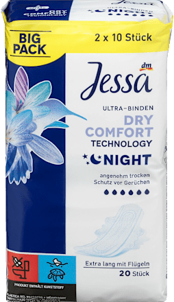 Podpaski higieniczne Dry Comfort Night Big Pack Jessa