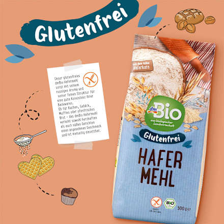Hafermehl, glutenfrei dmBio