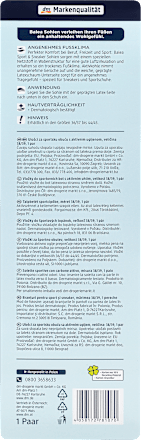 Einlegesohle Sport&Sneaker schwarz, Gr. 38/39 (1 Paar) Balea