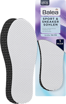 Einlegesohlen Sport & Sneaker, weiß Gr. 38/39 (1 Paar) Balea