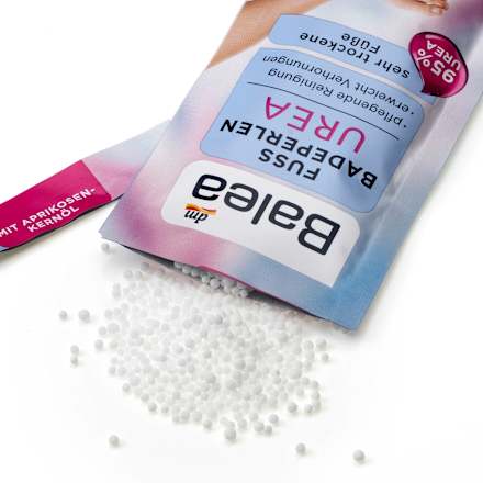Fußbadeperlen sehr trockene Füße Urea Balea
