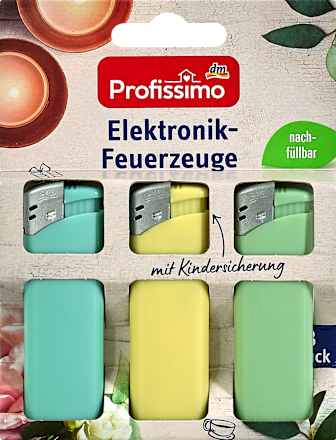Elektronik-Feuerzeuge sortiert Profissimo