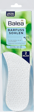 Barfuß Sohlen Gr. 42-46 (2 Paar) Balea