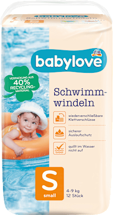 Schwimmwindeln Gr.S, 4-9kg babylove