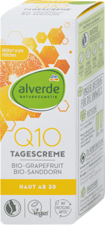 Krem do twarzy na dzień z koeonzymem Q10, 30+ alverde NATURKOSMETIK