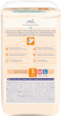 Schwimmwindeln Gr.S, 4-9kg babylove