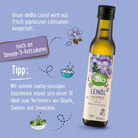 Ľanový olej - za studena lisovaný dmBio