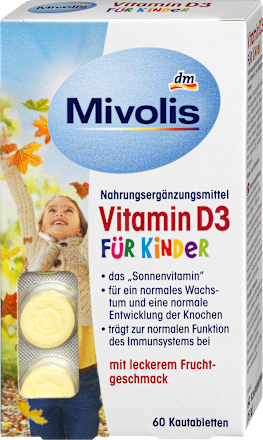 Vitamin D3 pastile za djecu, 60 kom. Mivolis