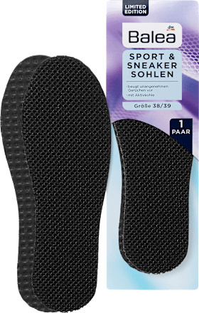 Einlegesohle Sport&Sneaker schwarz, Gr. 38/39 (1 Paar) Balea