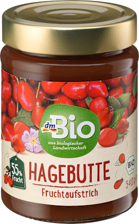 Fruchtaufstrich, Hagebutte 55% Frucht dmBio