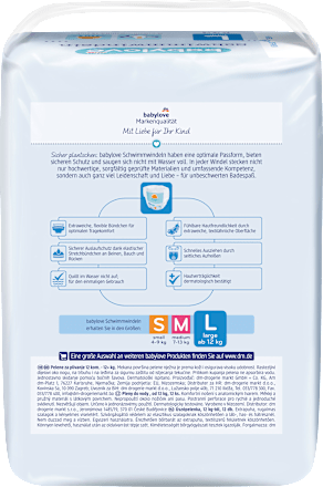 Schwimmwindeln Gr. L, ab 12 kg babylove