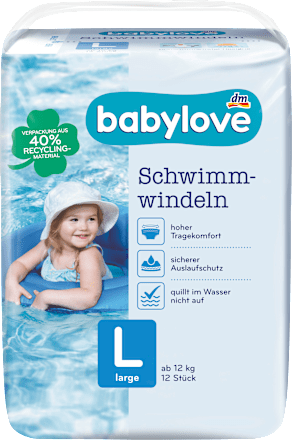 Schwimmwindeln Gr. L, ab 12 kg babylove