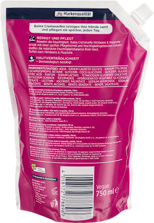 Cremeseife Himbeere & Magnolie Nachfüllpack Balea