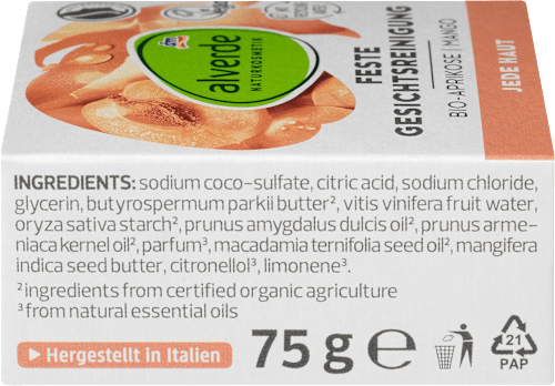 Feste Gesichtsreinigung jede Haut alverde NATURKOSMETIK