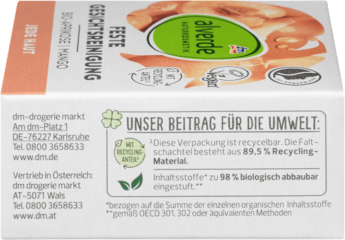 Feste Gesichtsreinigung jede Haut alverde NATURKOSMETIK