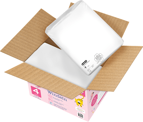 Windeln Premium Gr. 4, Maxi, 8-14 kg, Jumbo Pack babylove