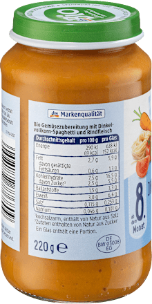 Orkiszowe spaghetti po bolońsku, od 8. miesiąca życia dmBio