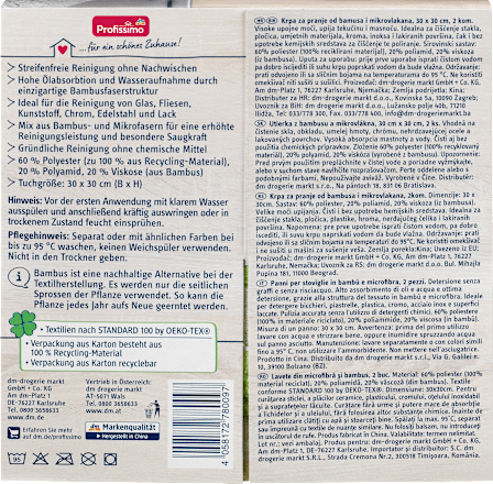 Panni in bambù e microfibra Profissimo