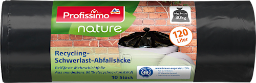 nature Abfallsack 120L Schwerlast 80% Recycling-Material Profissimo