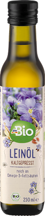 Leinöl, nativ, kaltgepresst dmBio