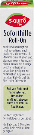 Insektenstich Soforthilfe Roll-on nature S-QUiTO free