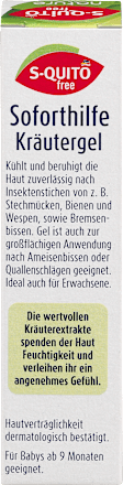 Insektenstichgel Soforthilfe Kids mit Kräutern, nature S-QUiTO free