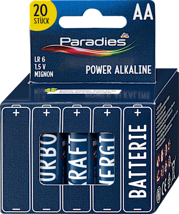 Alkalne baterije AA Mignon, LR 6, 1,5 V Paradies