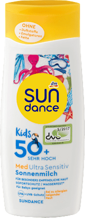 Kids Med Ultra Sensitiv mlijeko za sunčanje za djecu, SPF 50+ SUNDANCE