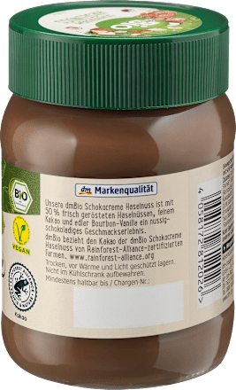 Schokoladenaufstrich, Haselnuss Creme dmBio